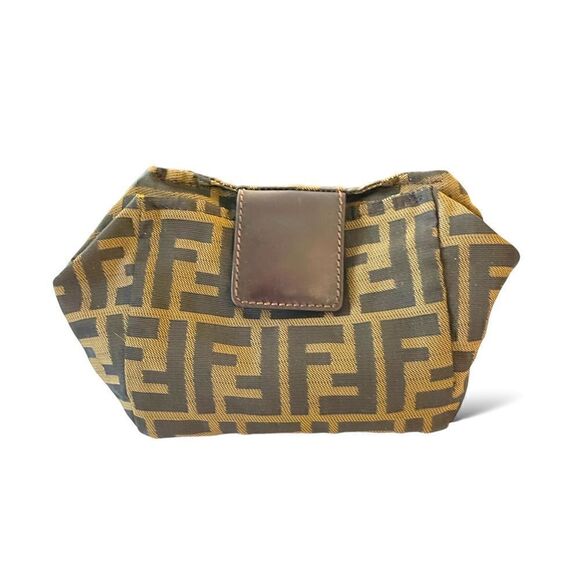 FENDI Zucca Print Pouch / Makeup Case - Picture 1 of 12